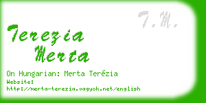 terezia merta business card